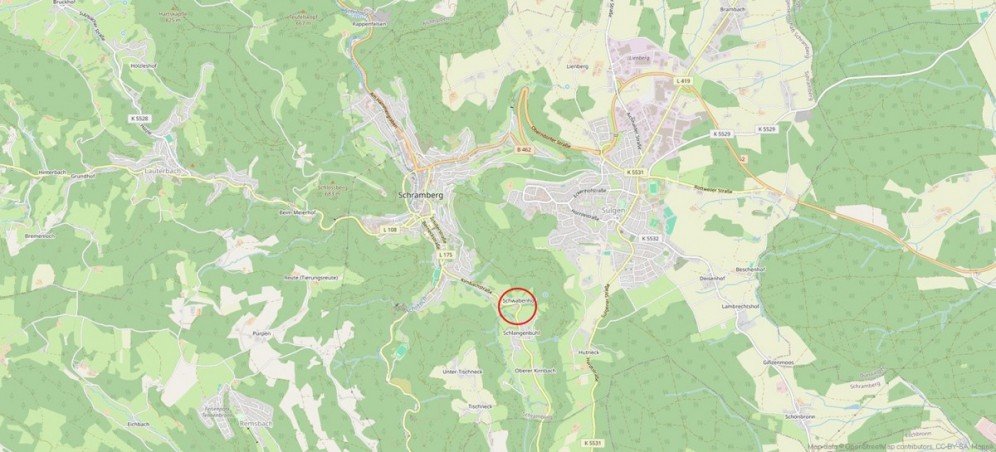 Lage Bauernhaus Schramberg