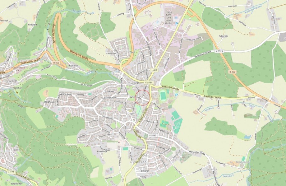 Lage Zweifamilienhaus Schramberg