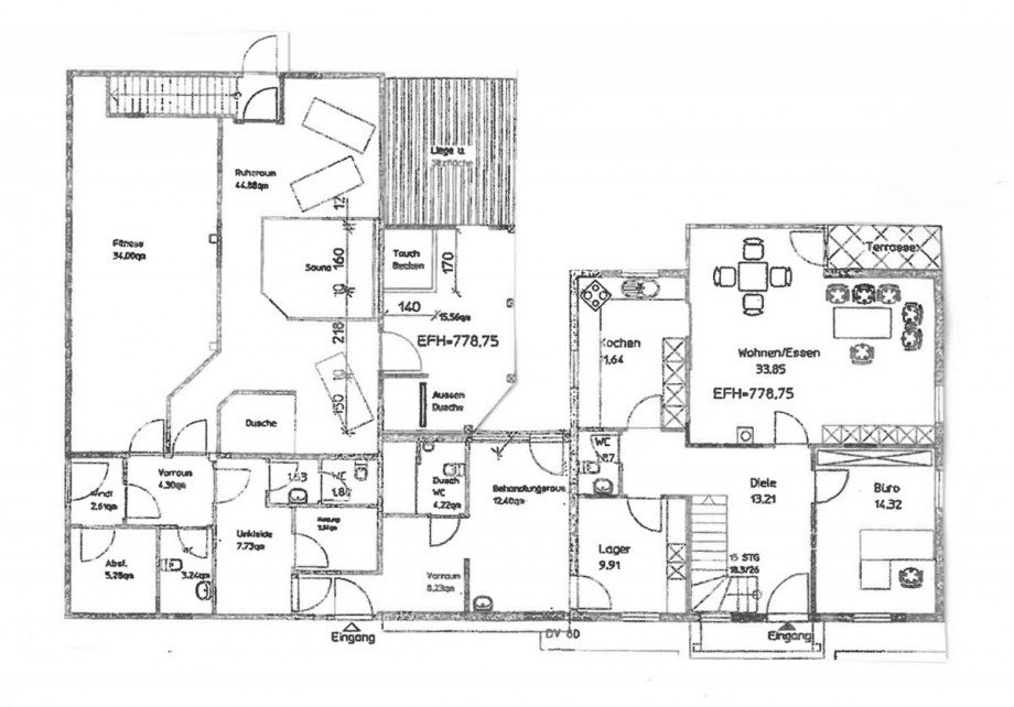 Grundriss EG Einfamilienhaus Hardt