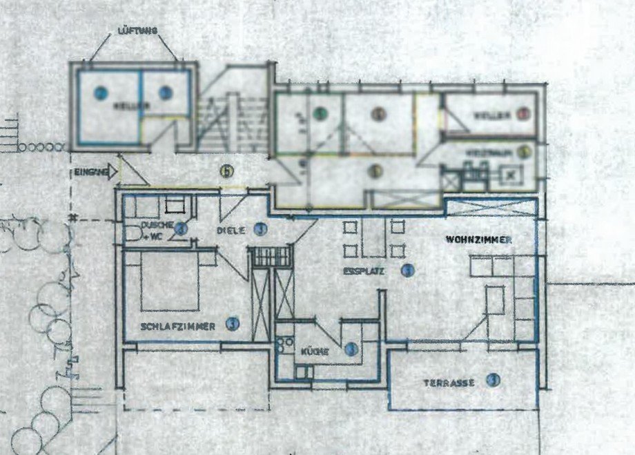 Grundriss Erdgeschosswohnung Tennenbronn