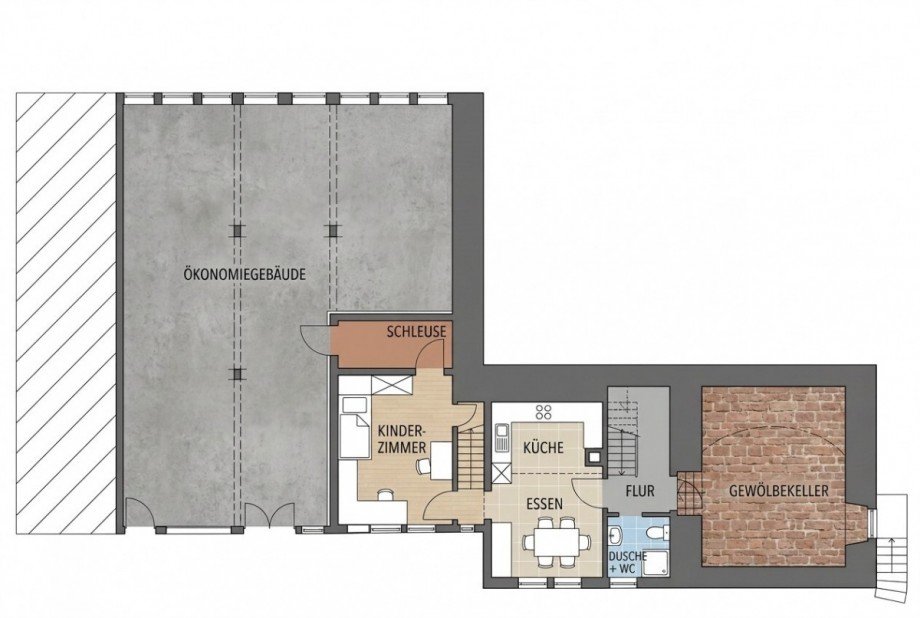 Grundriss UG Bauernhaus Dunningen