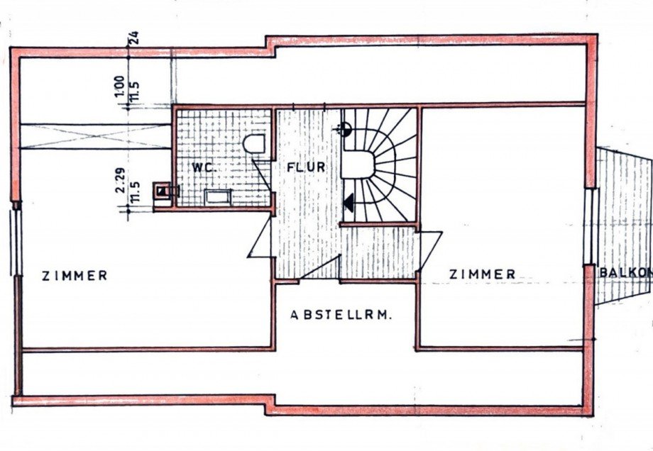 Grundriss DG Einfamilienhaus Schramberg
