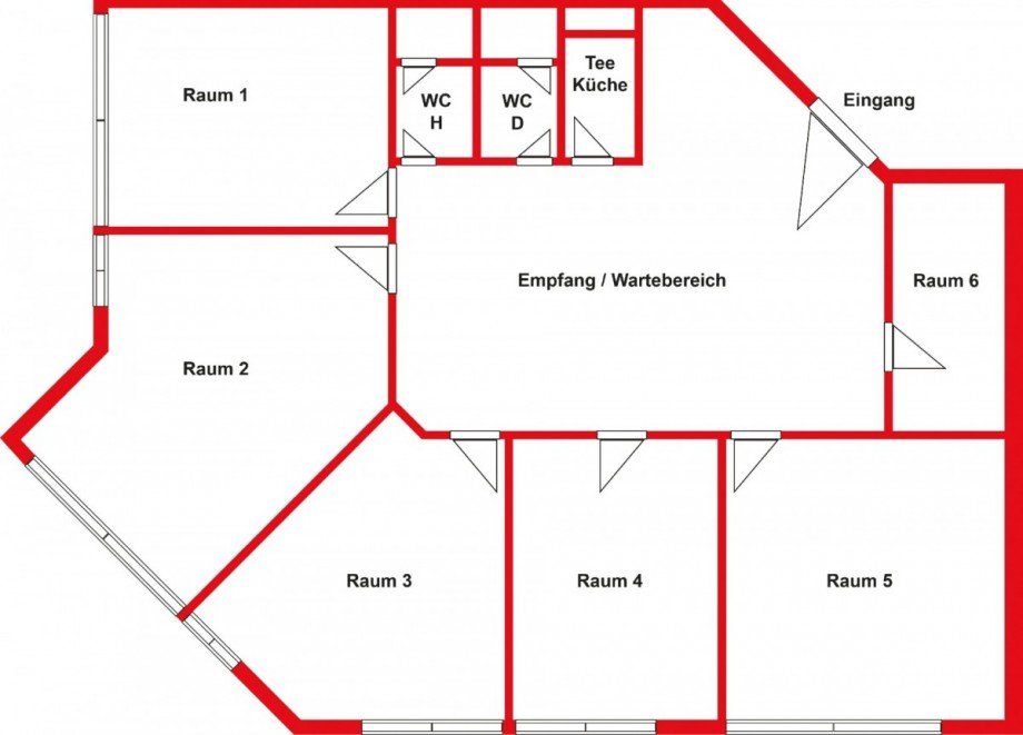 Grundriss B�ro 8 B�rohaus Schramberg