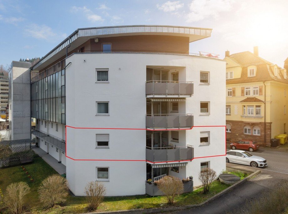 Au�enansicht Etagenwohnung Schramberg