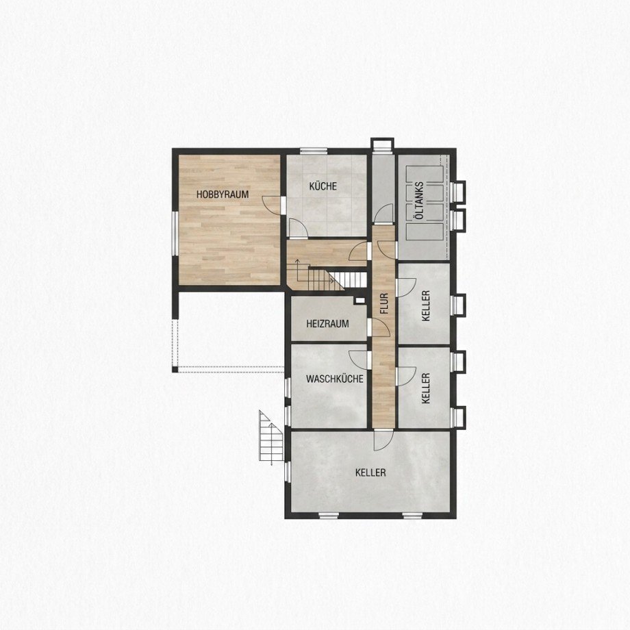 Grundriss Kellergeschoss Einfamilienhaus Schramberg