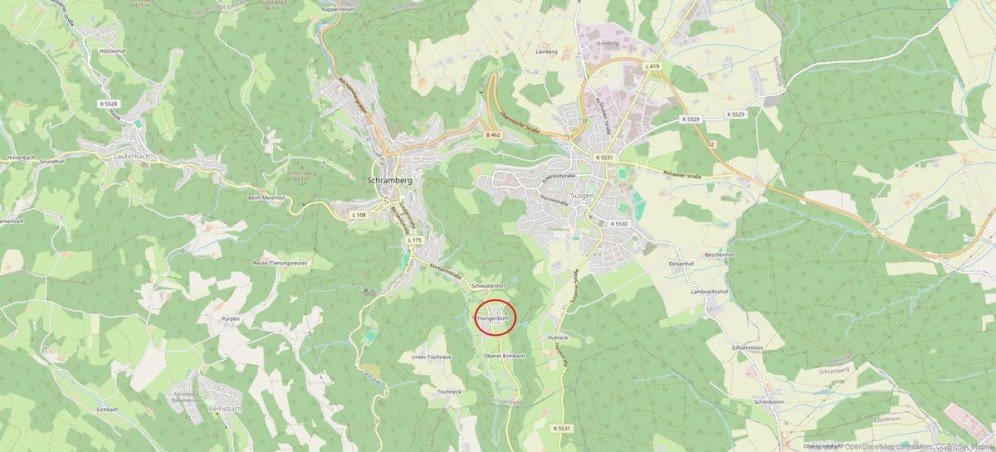 Lage Zweifamilienhaus Schramberg