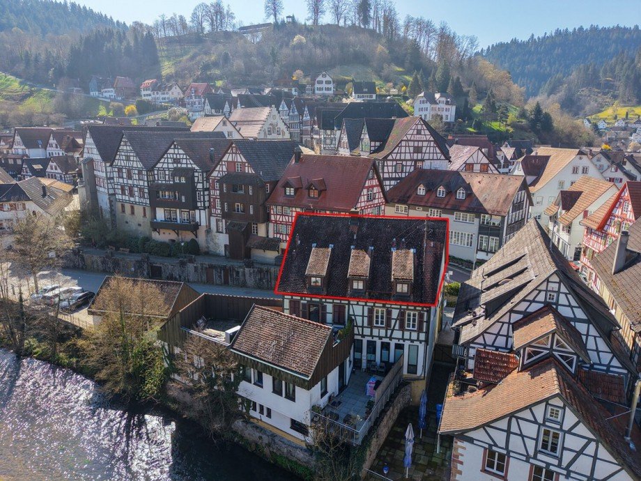 Au�enansicht Dachgeschosswohnung Schiltach