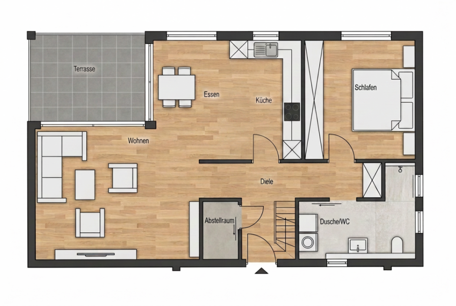 Grundriss Etagenwohnung Schramberg