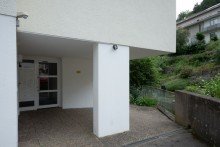 Eingang Kaufen statt Mieten ab ca. 550 Euro monatlich