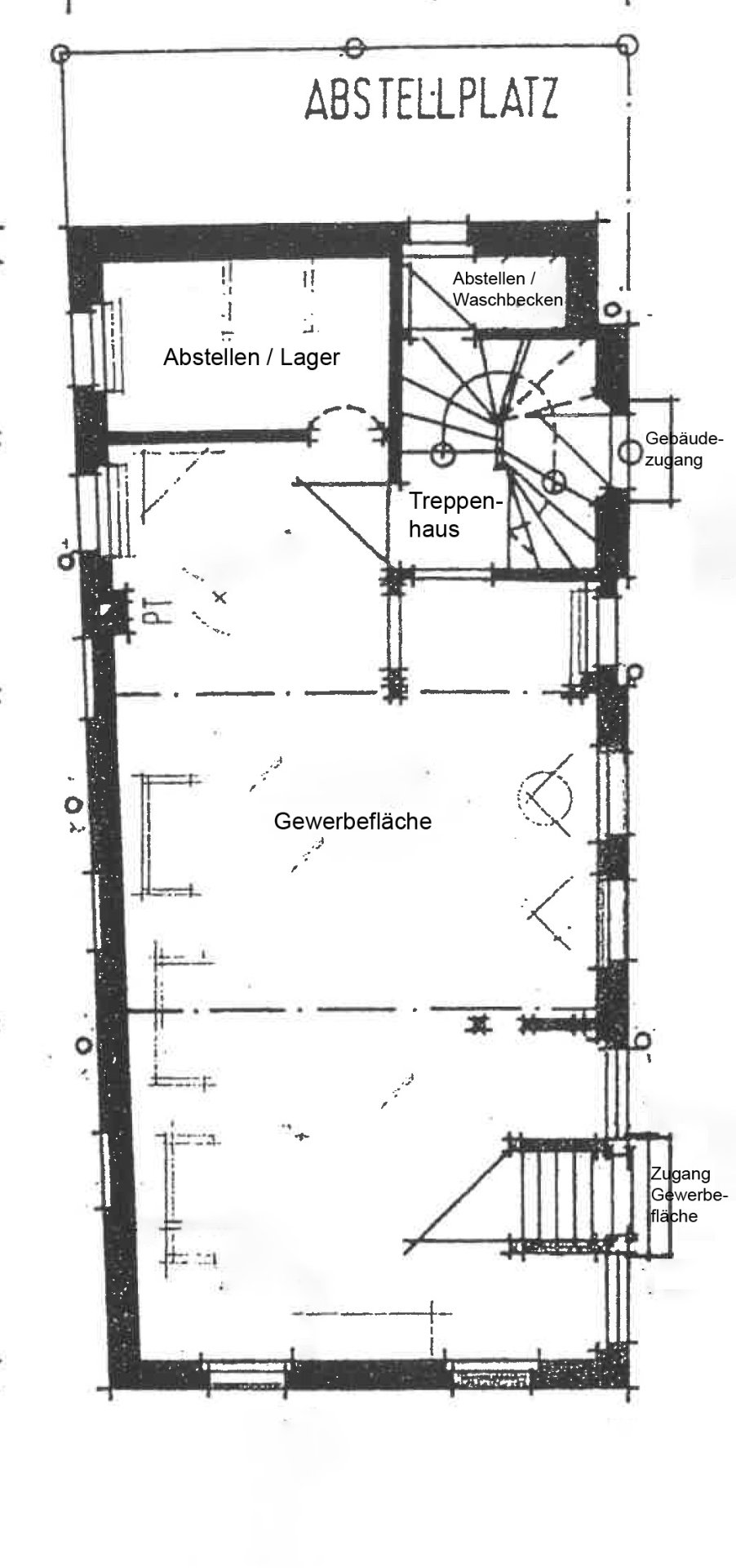 Grundriss Gewerbeeinheit Einfamilienhaus Schramberg