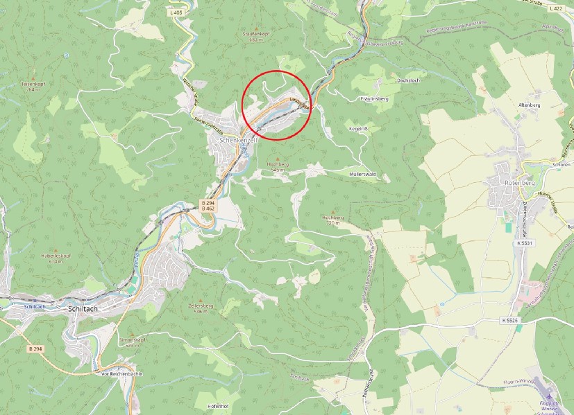 Lage Wohngrundst�ck Schenkenzell