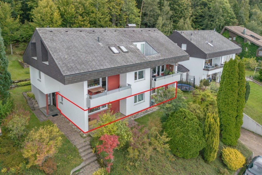 Au�enansicht Erdgeschosswohnung Tennenbronn