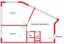 Grundriss B�roeinheit 7 Helle B�roeinheit in modernem Gewerbegeb�ude zu vermieten!