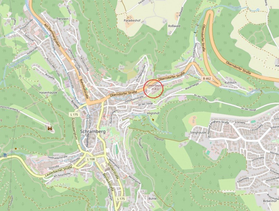 Lage B�rohaus Schramberg