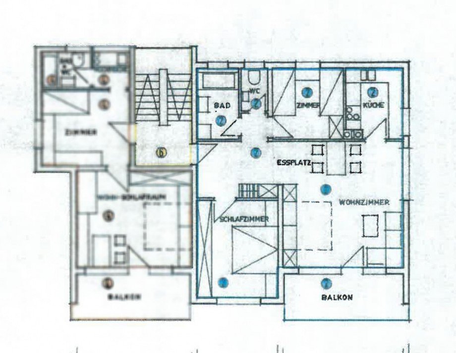 Grundriss Erdgeschosswohnung Tennenbronn