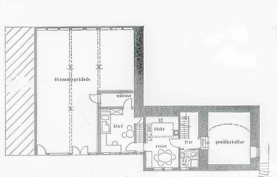 Grundriss UG Bauernhaus Dunningen