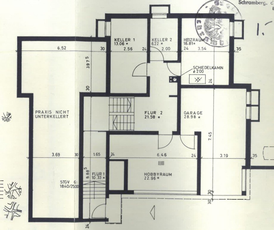 Grundriss UG Zweifamilienhaus Schramberg