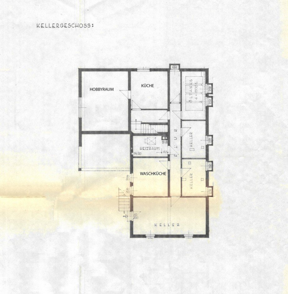 Grundriss Untergeschoss Einfamilienhaus Schramberg