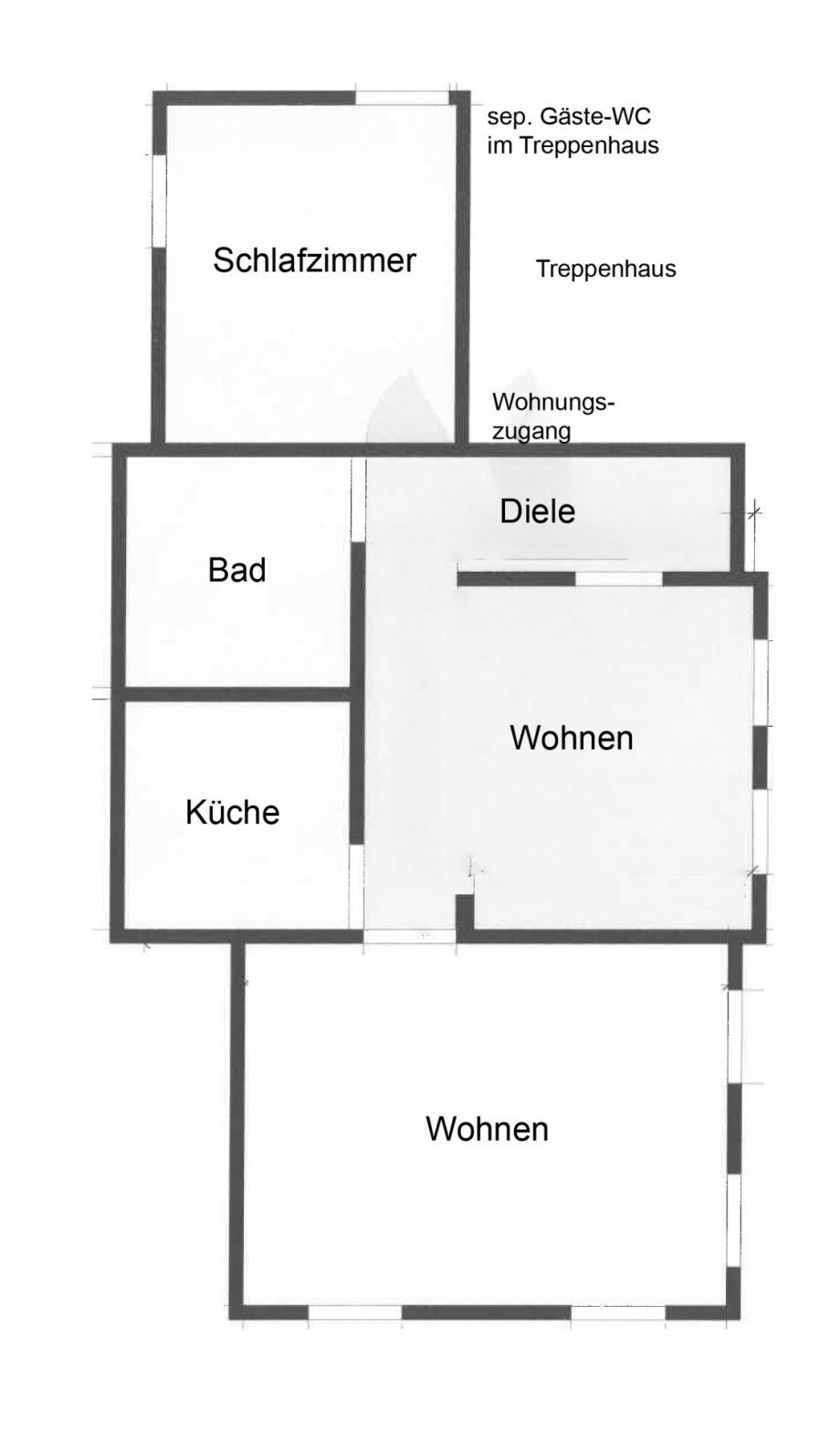 Grundriss WHG 1.OG Einfamilienhaus Schramberg