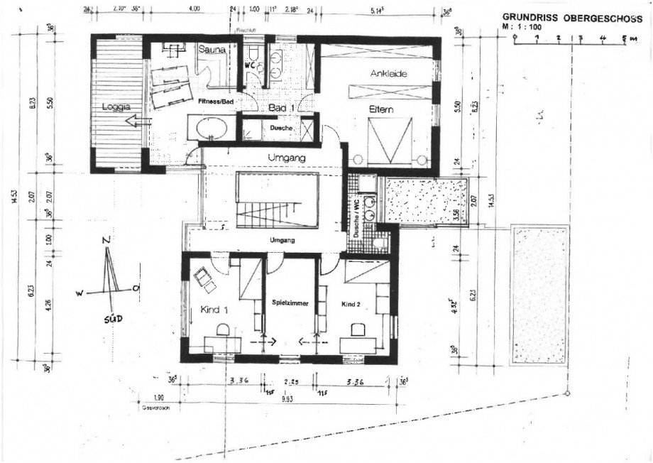 Grundriss OG Einfamilienhaus Schramberg