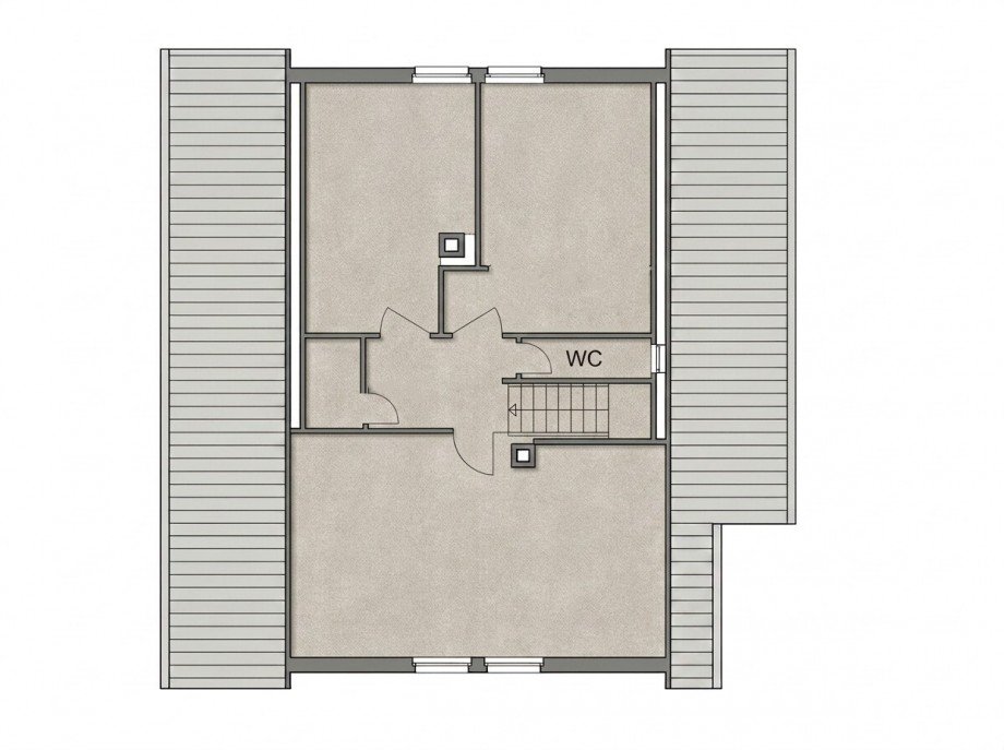 Grundriss Dachgeschoss Einfamilienhaus Schramberg
