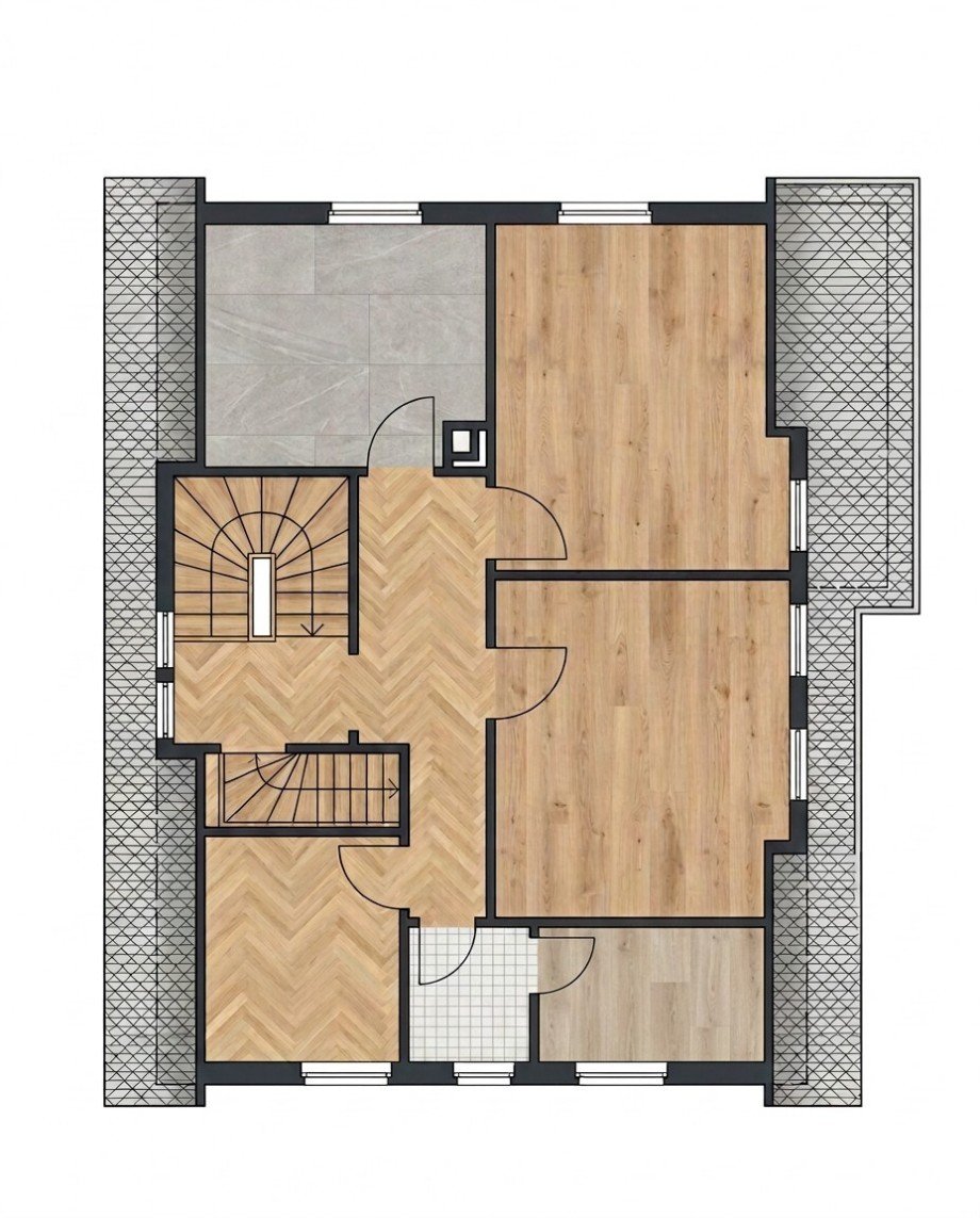 Grundriss Obergeschoss Einfamilienhaus Schramberg