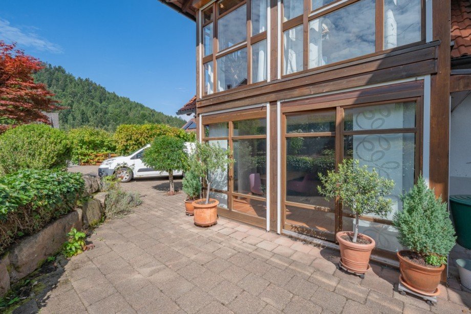 Terrasse Doppelhaush�lfte Schramberg