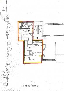 Grundriss Ferienimmobilie oder Kapitalanlage! Modernisierte 1,5-Zimmer Wohnung mit tollem S�d-Balkon