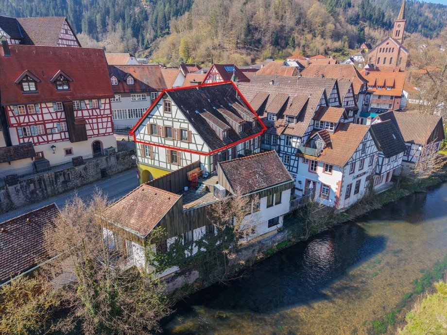 Au�enansicht Dachgeschosswohnung Schiltach