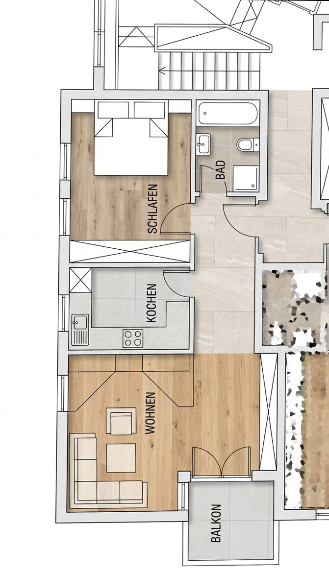 Grundriss Etagenwohnung Schramberg