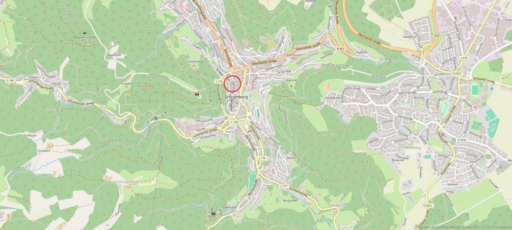 Lage Wohn- / Gesch�ftshaus Schramberg