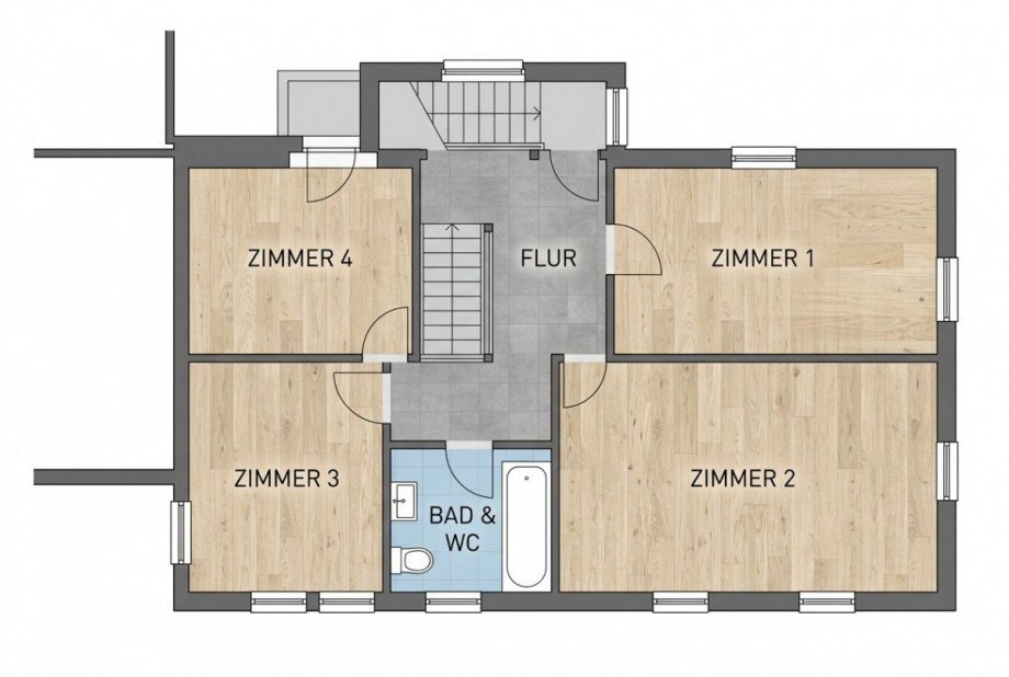 Grundriss EG Bauernhaus Dunningen