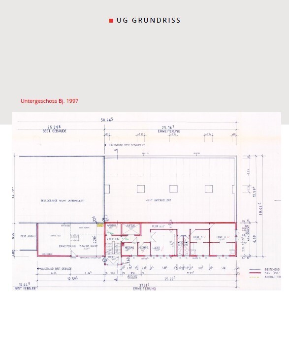 Untergeschoss Produktion Hardt