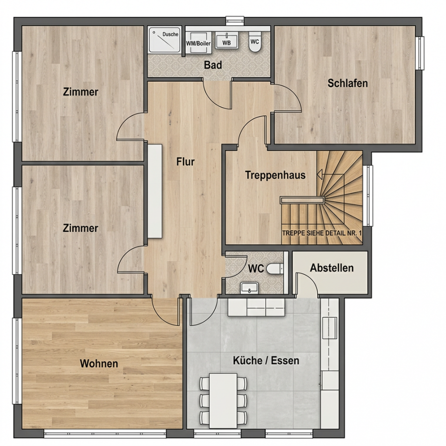 Grundriss Etagenwohnung Schramberg