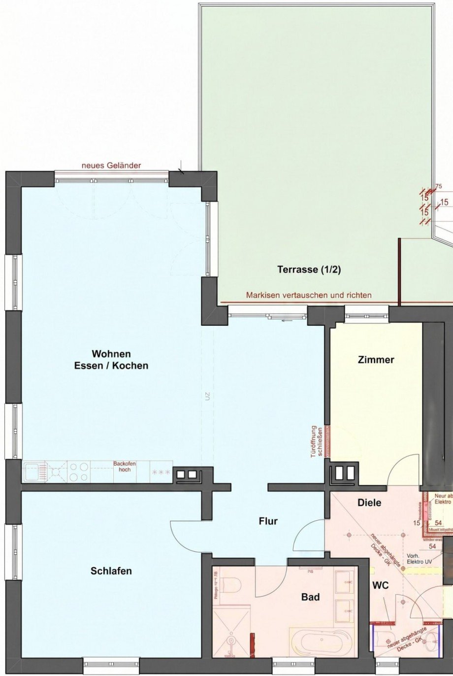Grundriss Erdgeschosswohnung Schramberg