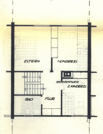 Grundriss 1. Obergeschoss Reiheneckhaus Schramberg