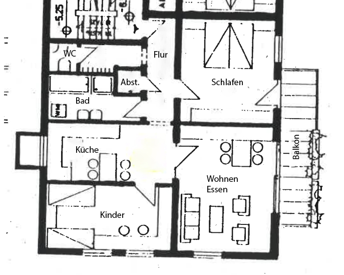 Grundriss Etagenwohnung Lauterbach