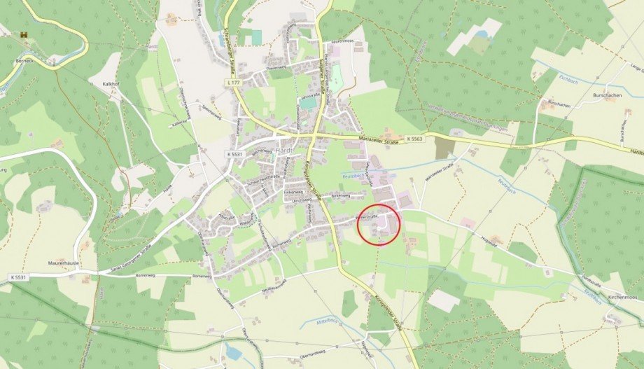 Lage Einfamilienhaus Hardt