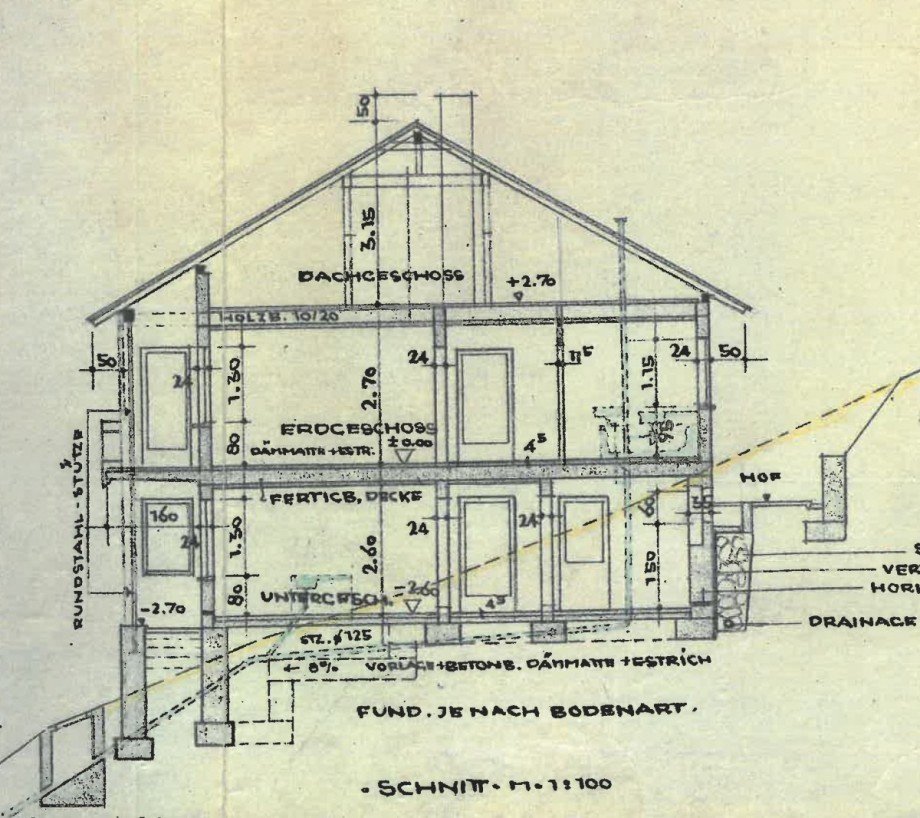 Schnitt Einfamilienhaus Lauterbach