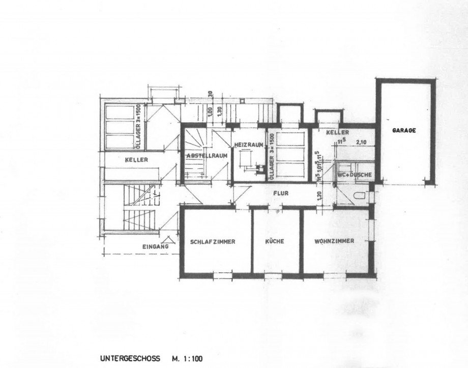Grundriss Untergeschoss Zweifamilienhaus Schramberg
