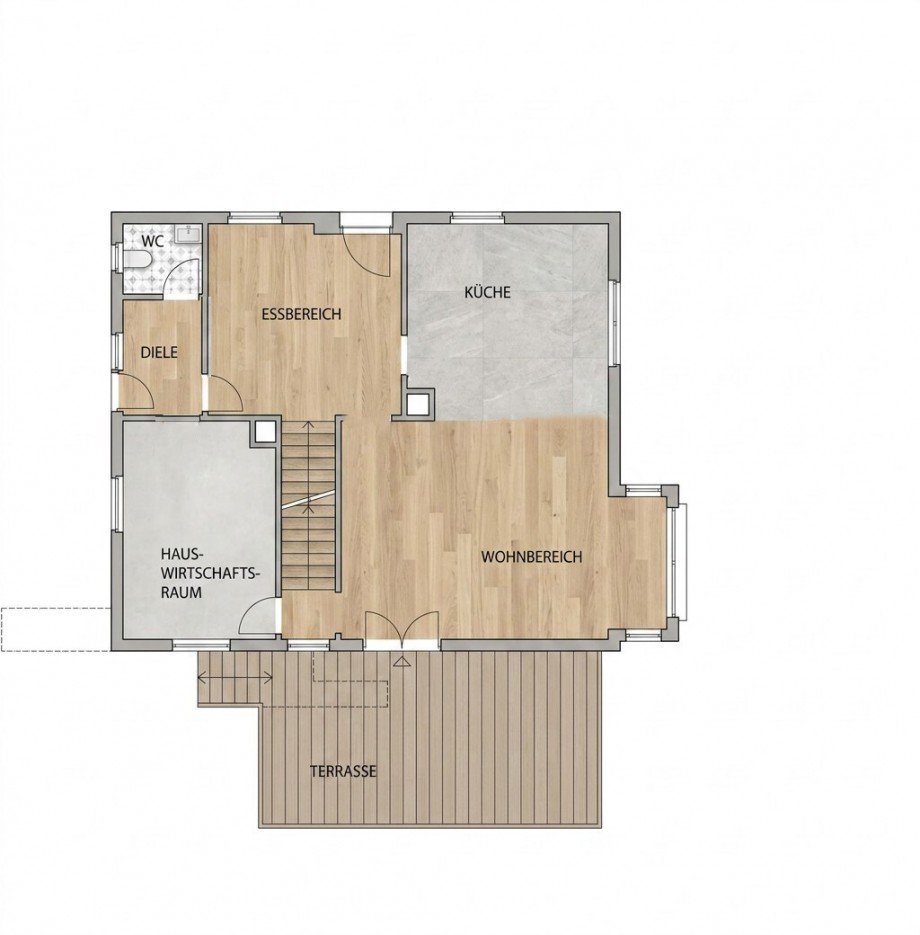 Grundriss Erdgeschoss Einfamilienhaus V�hrenbach