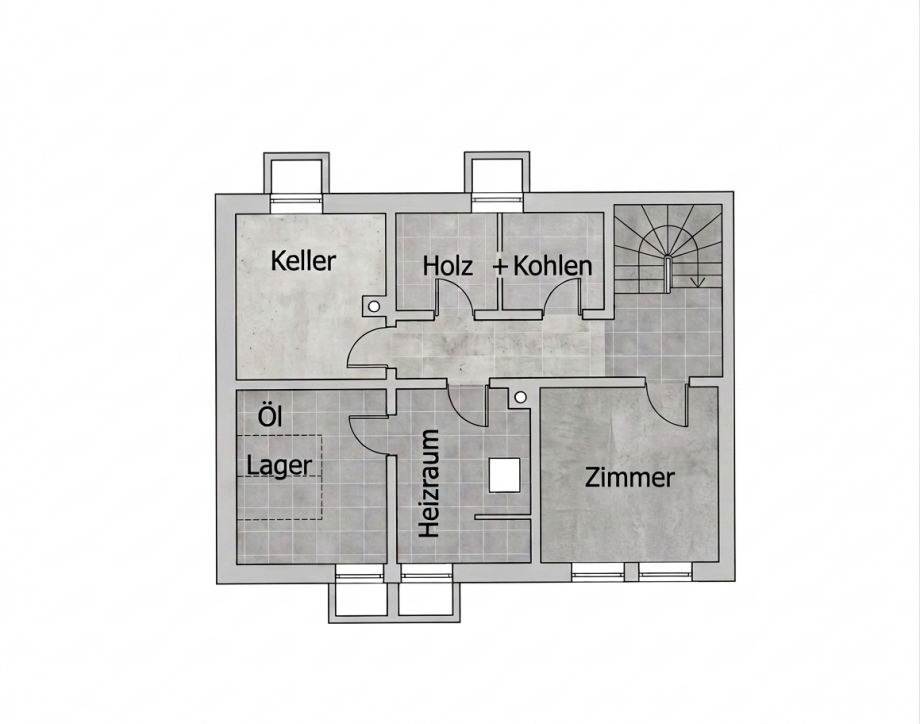 Grundriss UG Zweifamilienhaus Lauterbach