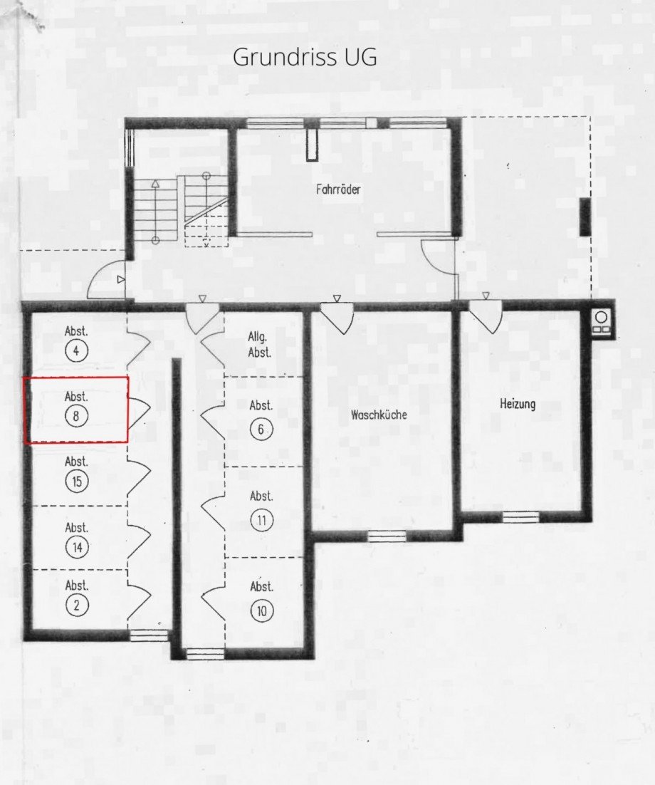 Grundriss Keller Etagenwohnung Hornberg