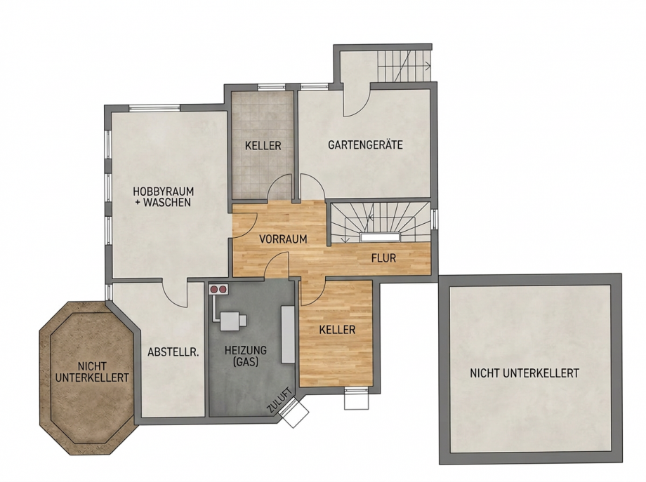 Untergeschoss Zweifamilienhaus Schramberg
