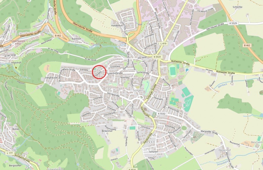 Lage Zweifamilienhaus Schramberg