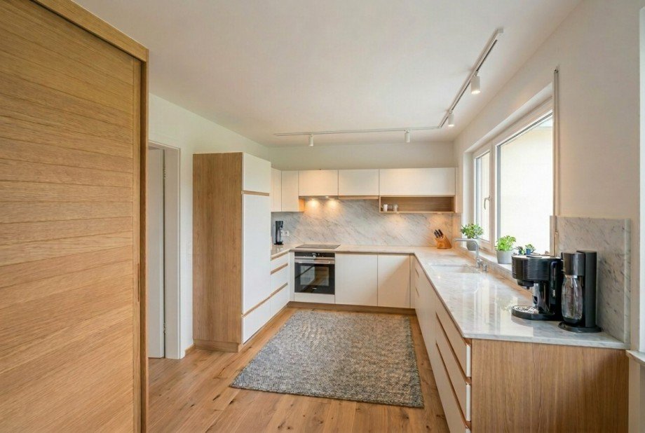 K�che (wie es aussehen k�nnte - KI generiert) Einfamilienhaus Hardt