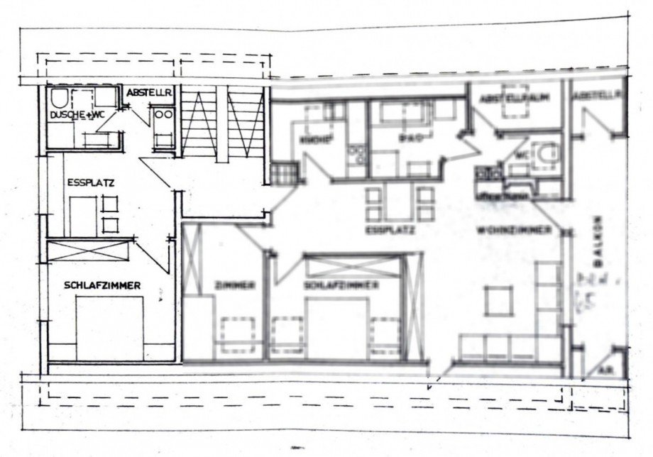 Grundriss Dachgeschosswohnung Tennenbronn