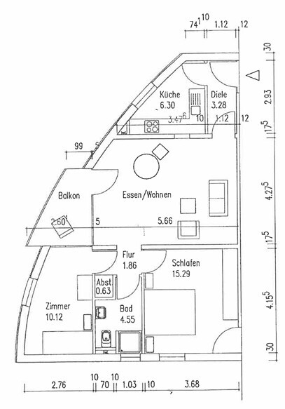 Au�enansicht Etagenwohnung Schramberg