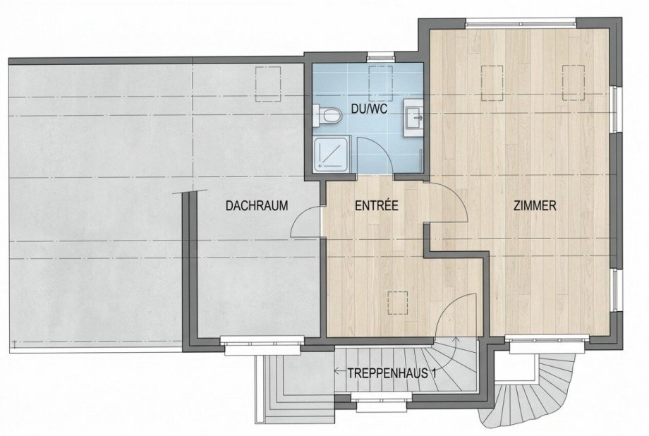 Grundriss DG Bauernhaus Dunningen