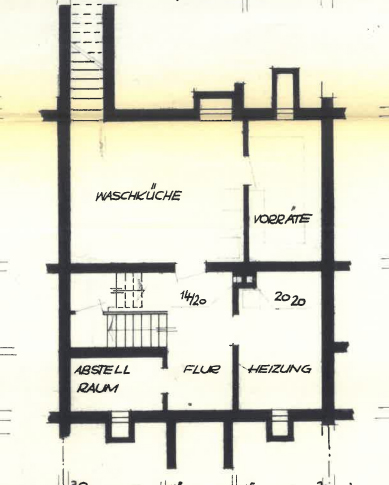 Grundriss Untergeschoss Reiheneckhaus Schramberg